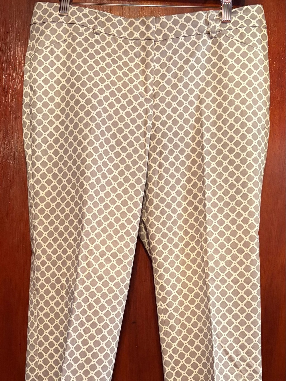 new directions Beige Geometric Skinny Pants